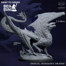 Cronax, Iridescent Dragon | BeaMini Print to Order Miniatures