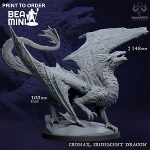 Cronax, Iridescent Dragon | BeaMini Print to Order Miniatures
