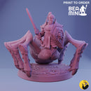 Drider Paladin | BeaMini Print to Order Miniatures