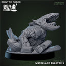 Wasteland Bulette 3 | BeaMini Print to Order Miniatures