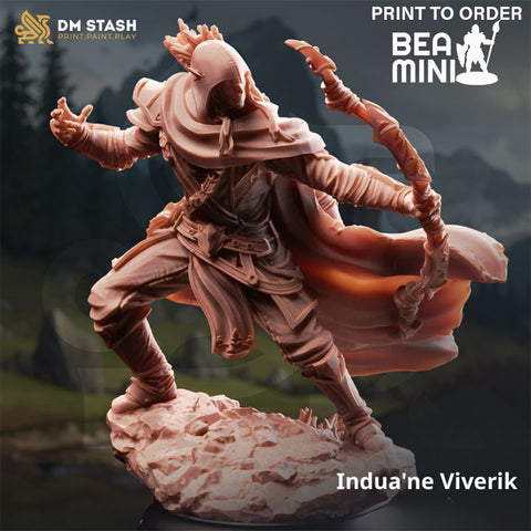 Indua'ne Elf Ranger | BeaMini Print to Order Miniatures