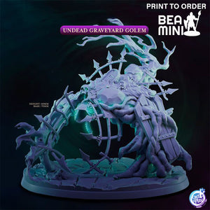 Graveyard Golem | BeaMini Print to Order Miniatures