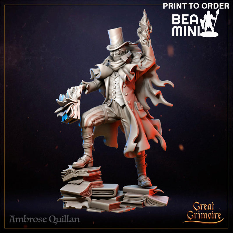 Ambrose Quillan, Human Artificer | BeaMini Print to Order Miniatures
