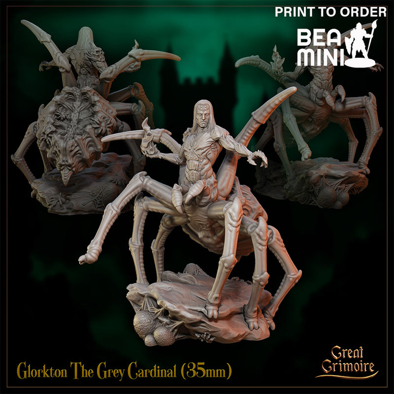 Glorkton The Grey Cardinal | BeaMini Print to Order Miniatures