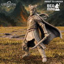 King Thavandir - Elven Fighter | BeaMini Print to Order Miniatures