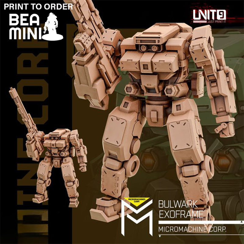Bullwark Exoframe | BeaMini Print to Order Miniatures