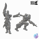 Cyborgs | BeaMini Unpainted RPG Miniatures
