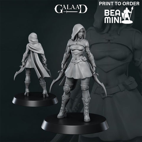 Female Rogue | BeaMini Print to Order Miniatures