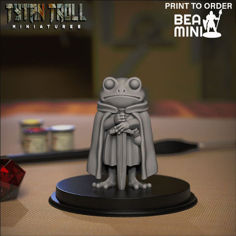 Frog Knight | BeaMini Print to Order Miniatures