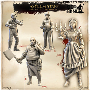 Asylum Staff | BeaMini Print to Order Miniatures