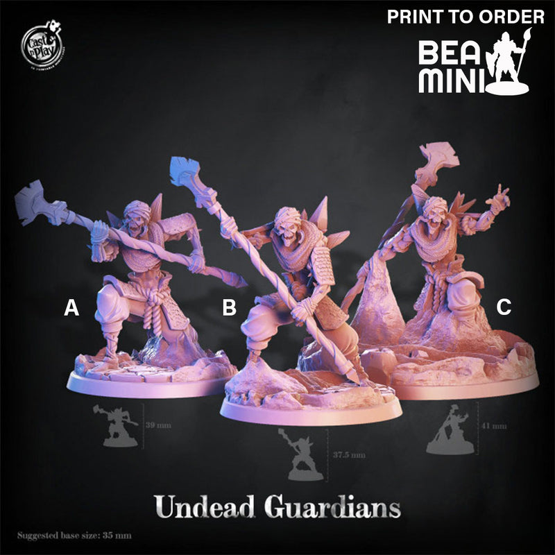 Undead Guardians | BeaMini Print to Order Miniatures
