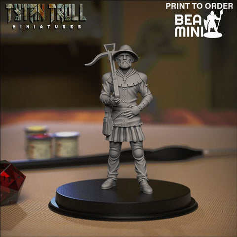 Crossbowman 03 | BeaMini Print to Order Miniatures