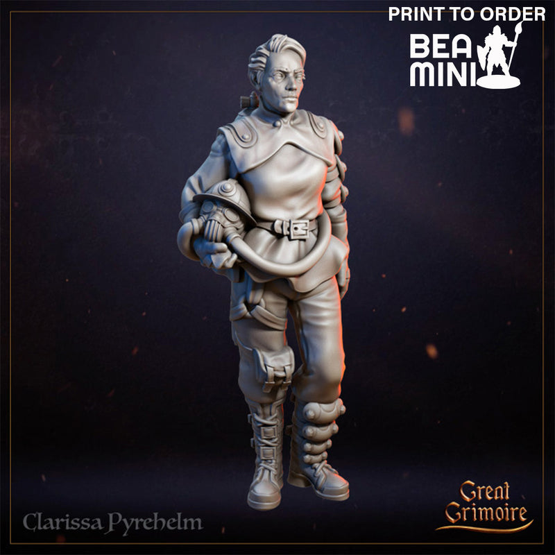 Clarissa Pyrehelm | BeaMini Print to Order Miniatures