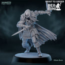 Human Female Ranger 2 | BeaMini Print to Order Miniatures