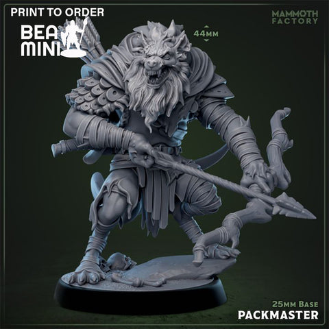 Gnoll Packmaster | BeaMini Print to Order Miniatures