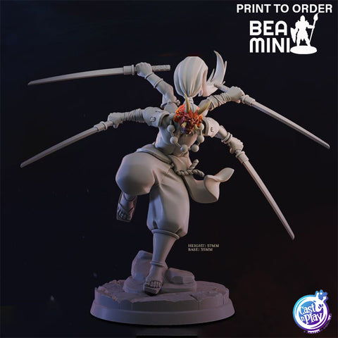 Multi Armed Oni | BeaMini Print to Order Miniatures