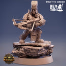 Rega Novalis - Dwarven Ranger | BeaMini Print to Order Miniatures