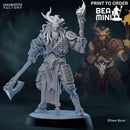Half Beast Fighter 1 | BeaMini Print to Order Miniatures