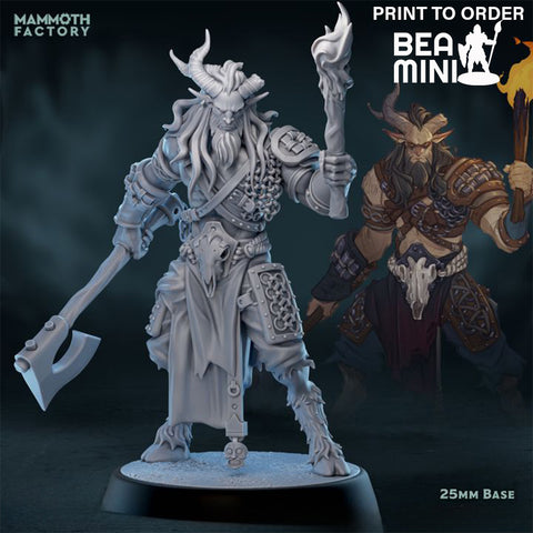 Half Beast Fighter 1 | BeaMini Print to Order Miniatures