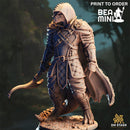 Dragonborn Ranger - Gelzik Pad-Foot | BeaMini Print to Order Miniatures