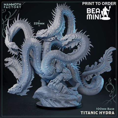 Titanic Hydra | BeaMini Print to Order Miniatures