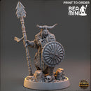 Geraia Stormspear - Hobgoblin Warrior | BeaMini Print to Order Miniatures