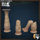Egyptian Pillars | BeaMini Print to Order Miniatures