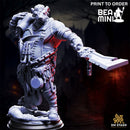 Half-Orc Chef - Gunthrak Destraz | BeaMini Print to Order Miniatures