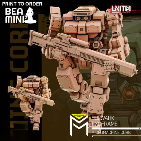 Bullwark Exoframe 2 | BeaMini Print to Order Miniatures