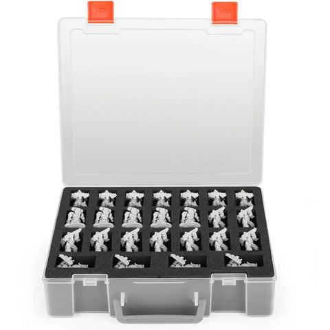 50 Slot Protective Miniatures Case - Transparent