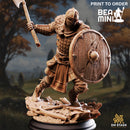 Nordic Warrior - Nils Olav | BeaMini Print to Order Miniatures
