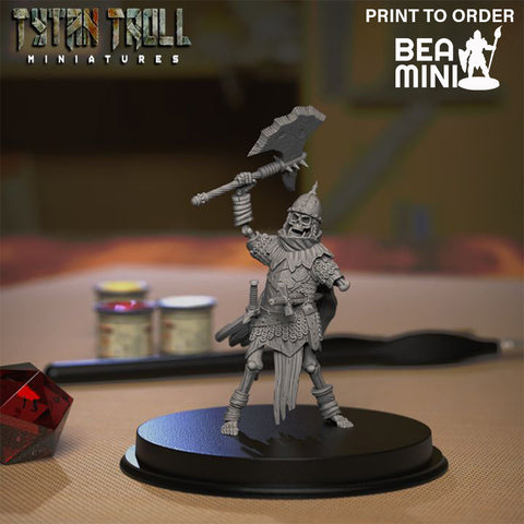 Skeleton Warbander 03 | BeaMini Print to Order Miniatures