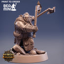 Glimma Dammering - Dwarven Barbarian | BeaMini Print to Order Miniatures