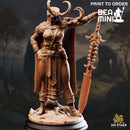 Goddess of Vengeance - Skadi | BeaMini Print to Order Miniatures