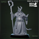Tiefling Wizard | BeaMini Print to Order Miniatures