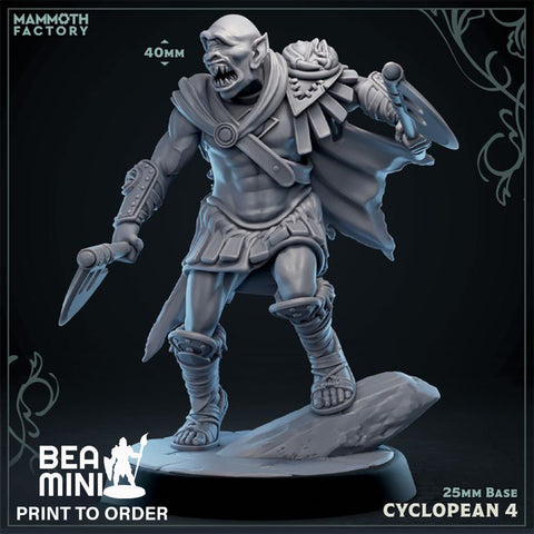 Cyclopean 4 | BeaMini Print to Order Miniatures