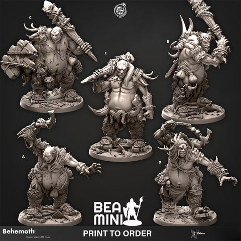 Behemoth | BeaMini Print to Order Miniatures