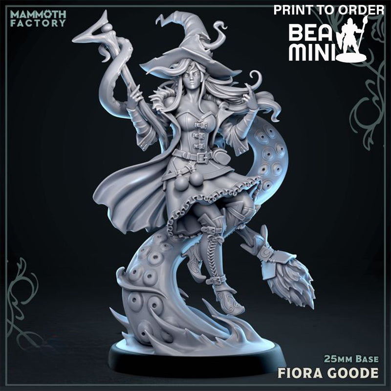 Fiora Goode, Elven Wizard | BeaMini Print to Order Miniatures