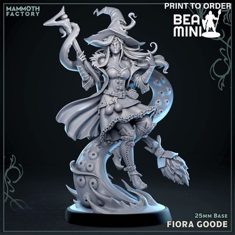 Fiora Goode, Elven Wizard | BeaMini Print to Order Miniatures