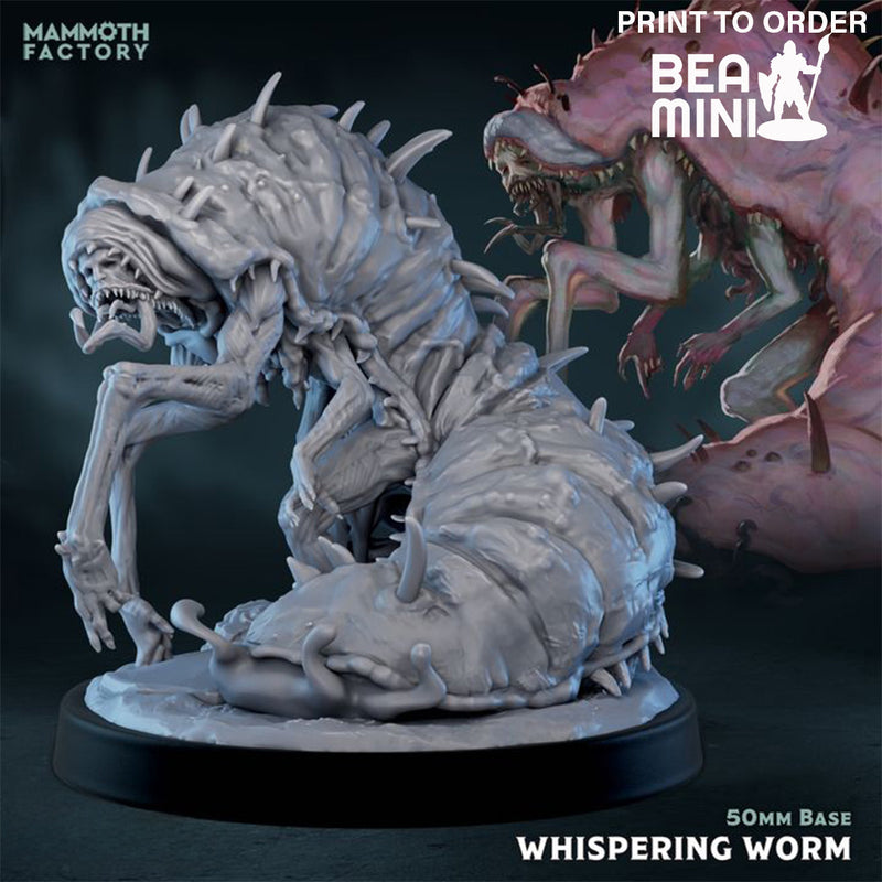 Whispering Worm 1 | BeaMini Print to Order Miniatures