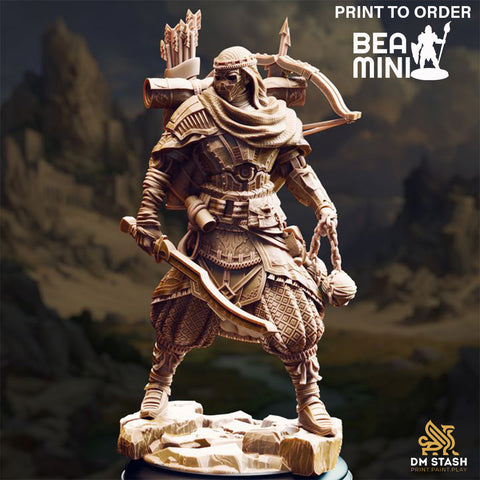 Anatolius - Warforged Ranger | BeaMini Print to Order Miniatures