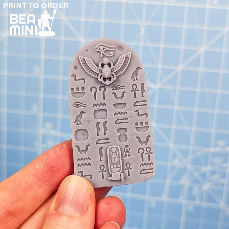 Egyptian Tablets | BeaMini Print to Order Miniatures