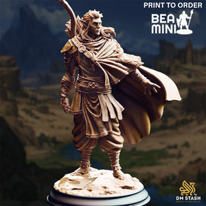 Sactarin - Elf Ranger | BeaMini Print to Order Miniatures