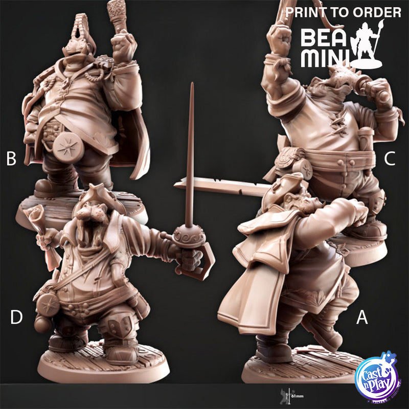 Giff Fighter | BeaMini Print to Order Miniatures