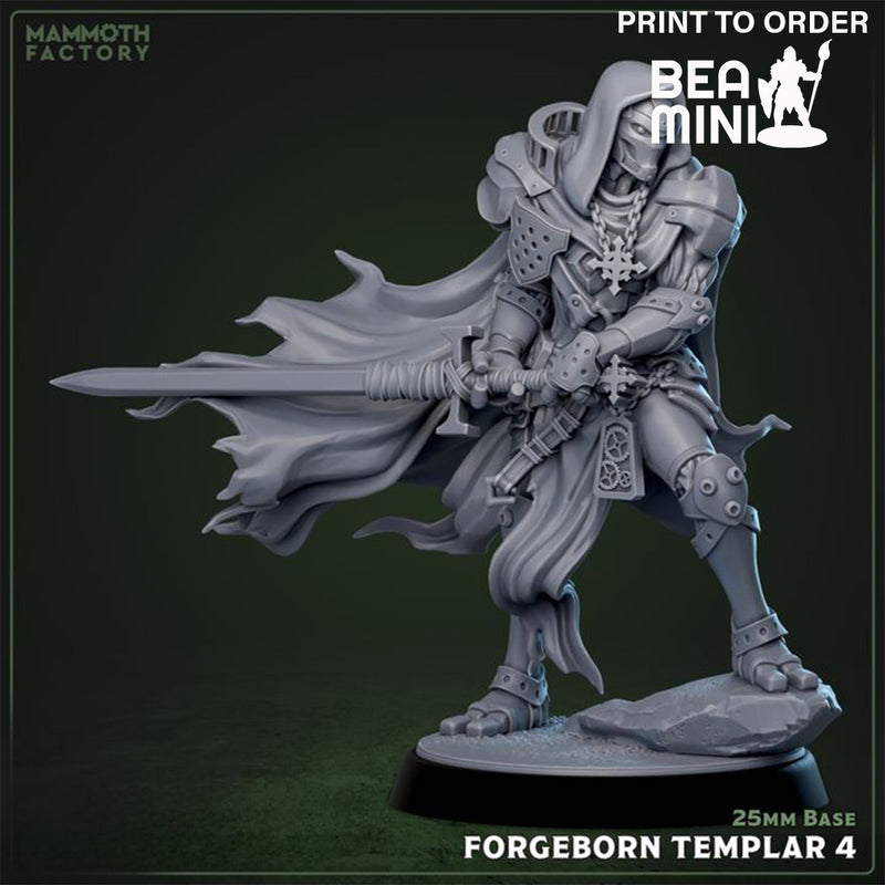 Forgeborn Paladin 4 | BeaMini Print to Order Miniature