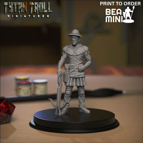 Crossbowman 05 | BeaMini Print to Order Miniatures