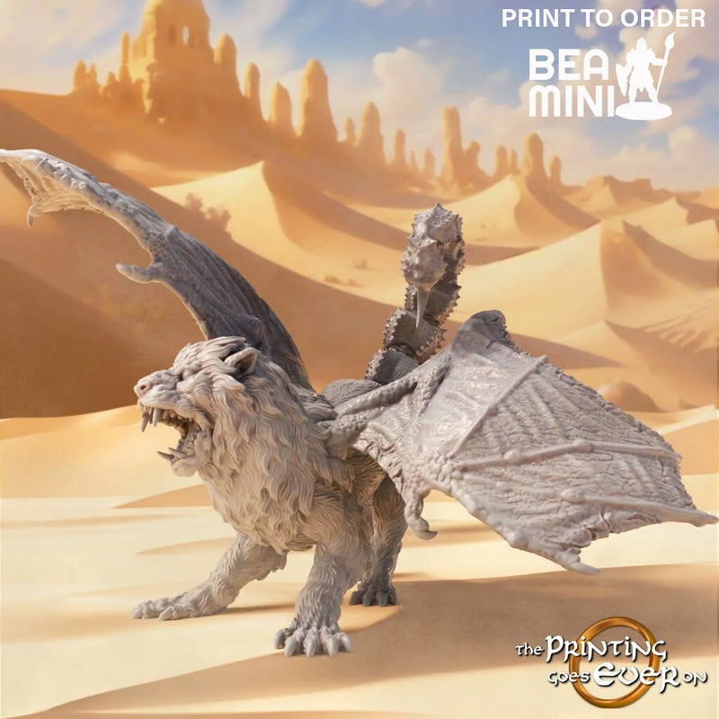 Manticore | BeaMini Print to Order Miniature