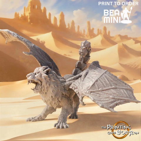Manticore | BeaMini Print to Order Miniature