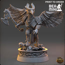 Haim Fireflight - Aarakocra Barbarian | BeaMini Print to Order Miniatures