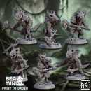Lizardman Warband | BeaMini Print to Order Miniatures